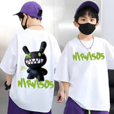 Unisex Dropshoulder T-Shirt for Kids – Oversized, Trendy & Stretchable